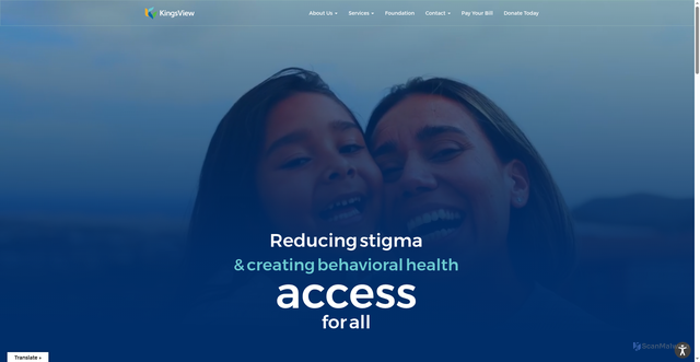 Security scan screenshot of https://www.kingsview.org/