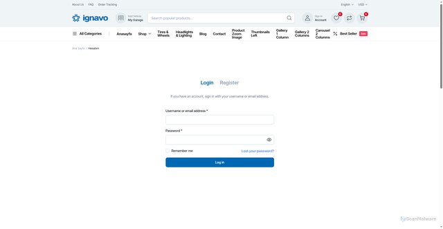 Security scan screenshot of https://qmneuro.com/hesabim/