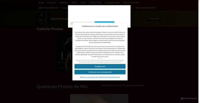 Security scan screenshot of https://escort-montpellier.com/photos/