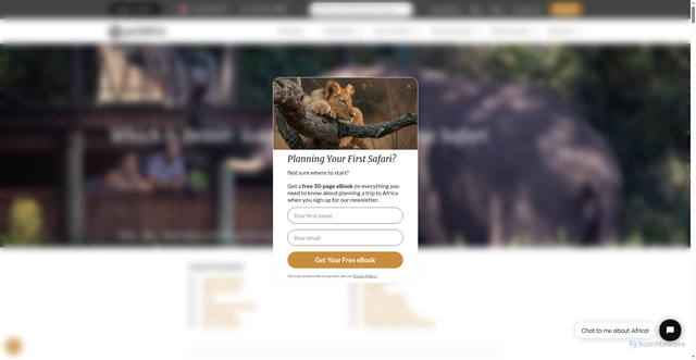 Security scan screenshot of https://www.go2africa.com/african-travel-blog/namibia-vs-south-africa-safari