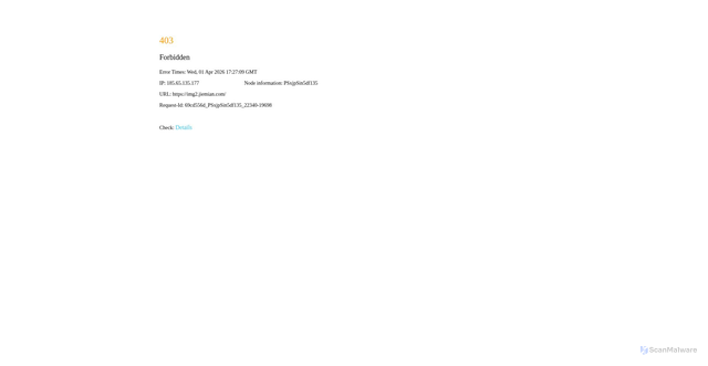Security scan screenshot of https://img2.jiemian.com