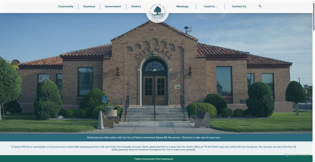 Security scan screenshot of https://www.fallonnevada.gov/