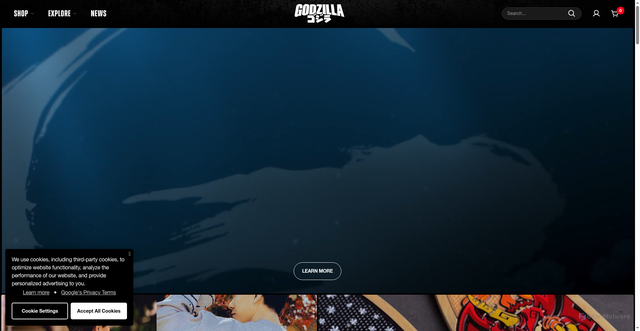 Security scan screenshot of https://godzilla.com