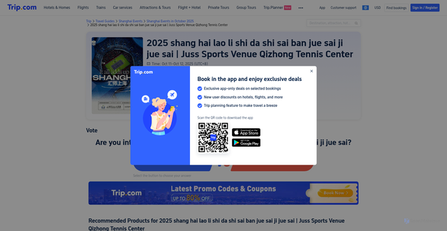 Security scan screenshot of https://www.trip.com/events/rolex-shanghai-masters-2025-20241127/