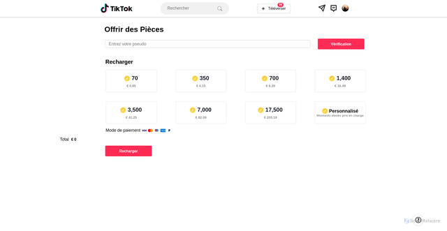 Security scan screenshot of https://tiktok-coin-page.vercel.app/