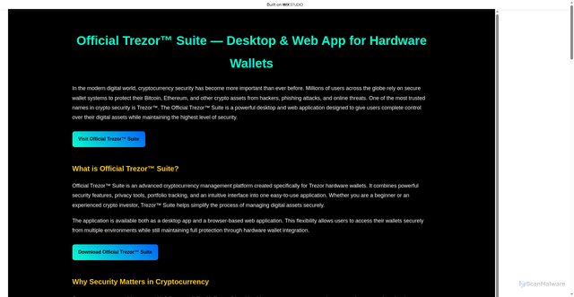 Security scan screenshot of https://appsstartese-trzo.wixstudio.com/starts