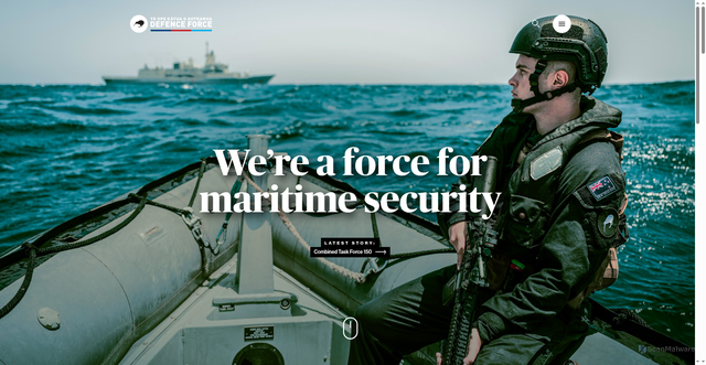 Security scan screenshot of https://www.nzdf.mil.nz/nzdf/