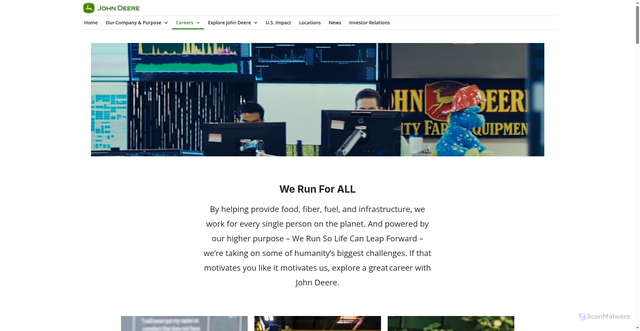 Security scan screenshot of https://about.deere.com/en-us/careers