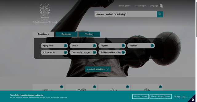 Security scan screenshot of https://www.stoke.gov.uk/