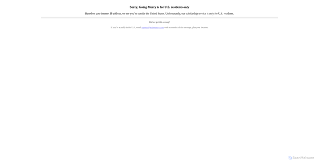 Security scan screenshot of https://app.goingmerry.com/edu/baylor-school-chattanooga-tn
