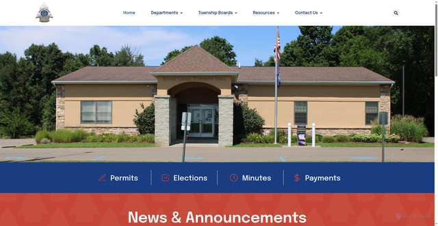 Security scan screenshot of https://silvercreektwpmi.gov/