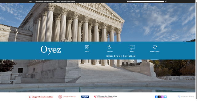 Security scan screenshot of https://www.oyez.org/