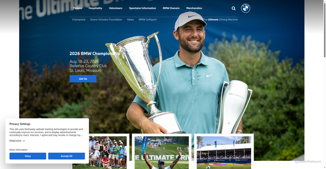 Security scan screenshot of https://bmwchampionship.com/