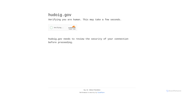 Security scan screenshot of https://hudoig.gov/