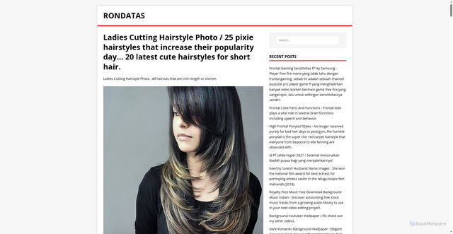 Security scan screenshot of https://sataron.pages.dev/posts/ladies-cutting-hairstyle-photo/