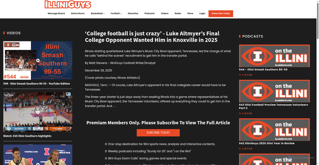 Security scan screenshot of https://illiniguys.com/college-football-is-just-crazy-luke-altmyers-final-college-opponent-wanted-him-in-knoxville-in-2025/