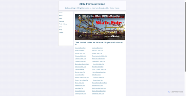 Security scan screenshot of https://statefairinfo.com/