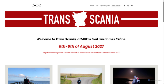 Security scan screenshot of https://transscania.se