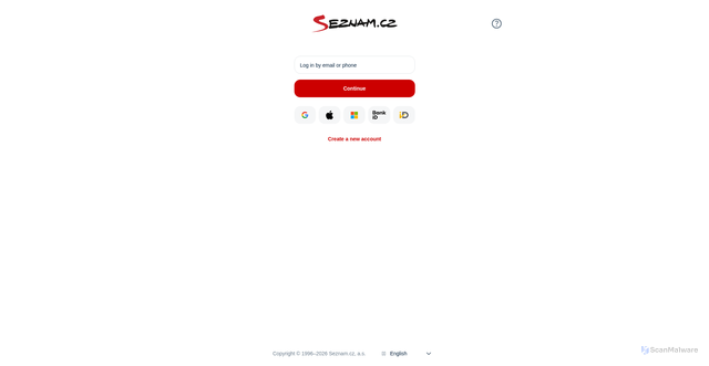 Security scan screenshot of https://ucet.seznam.cz