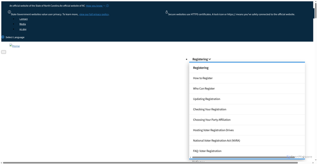 Security scan screenshot of https://www.ncsbe.gov/
