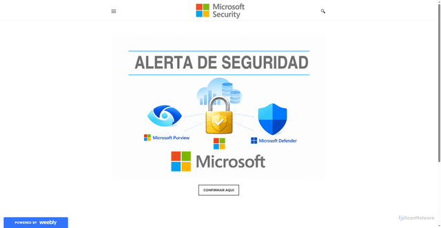 Security scan screenshot of https://actualizacionmicros.weebly.com/