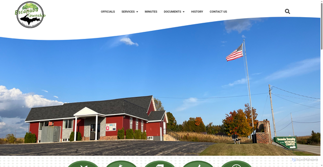 Security scan screenshot of https://escanabatownshipmi.gov/