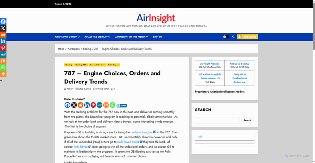 Security scan screenshot of https://airinsight.com/787-engine-choices-orders-and-delivery-trends/