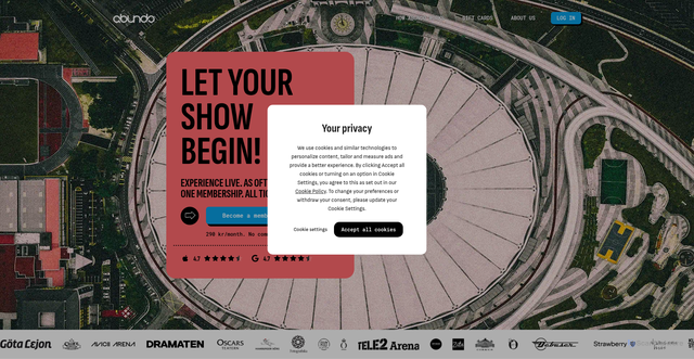 Security scan screenshot of https://abundolive.se