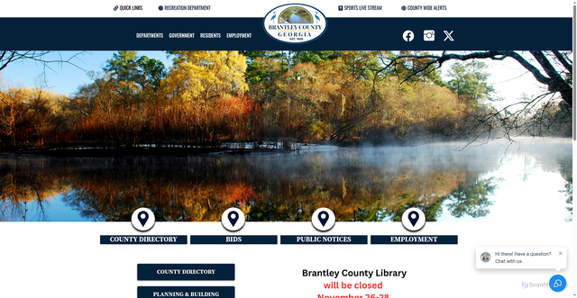 Security scan screenshot of https://brantleycounty-ga.gov/