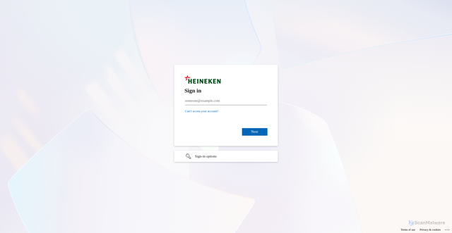 Security scan screenshot of https://heineken.workvivo.com