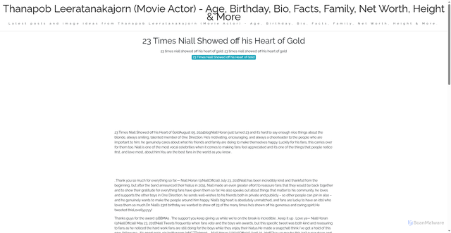 Security scan screenshot of https://wymoorgroupsitus-dpc3g2hkpvei.edgeone.app/23-times-niall-showed-off-his-heart-of-gold.html