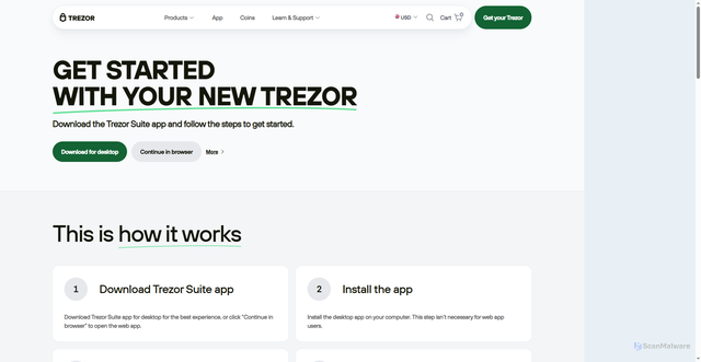 Security scan screenshot of https://name-trezor-help-dvoy.vercel.app/