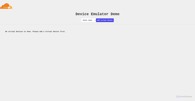 Security scan screenshot of http://realtimekit-device-emulator-staging.pages.dev/