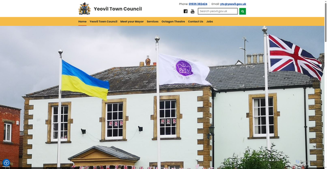 Security scan screenshot of https://www.yeovil.gov.uk/