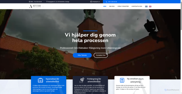 Security scan screenshot of https://aytim.se