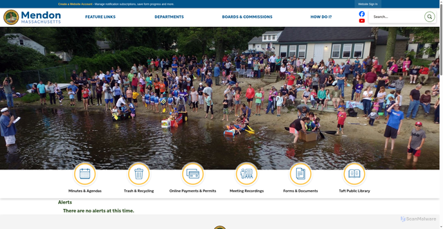 Security scan screenshot of https://mendonma.gov/
