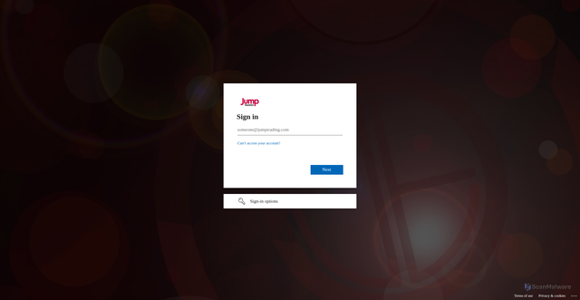 Security scan screenshot of https://splunk.w2k.jumptrading.com