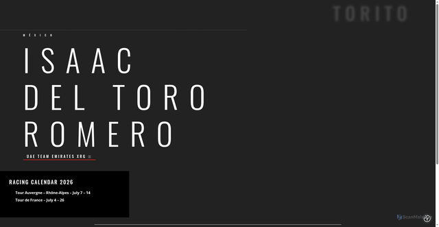 Security scan screenshot of https://www.isaacdeltororomero.com/