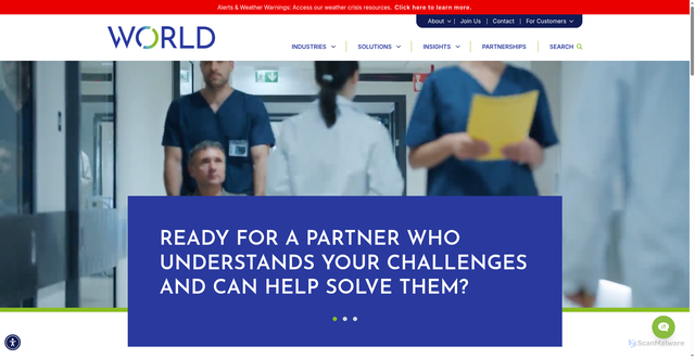 Security scan screenshot of https://www.worldinsurance.com