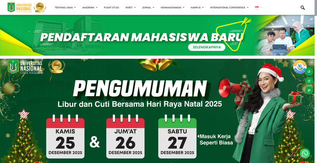 Security scan screenshot of https://unas.ac.id