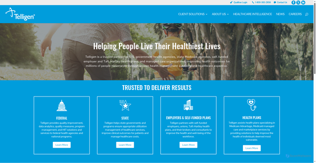 Security scan screenshot of https://telligen.com