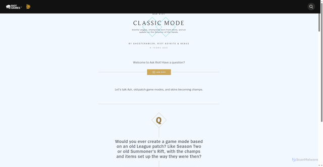 Security scan screenshot of https://nexus.leagueoflegends.com/en-us/2017/05/ask-riot-classic-mode/