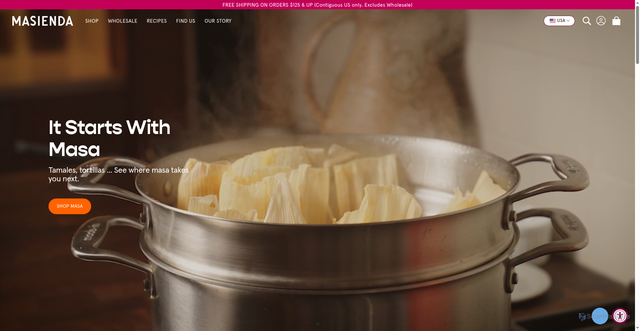 Security scan screenshot of https://masienda.com