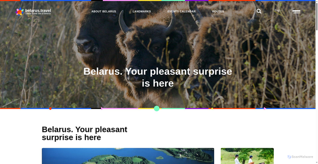 Security scan screenshot of https://en.belarus.travel/