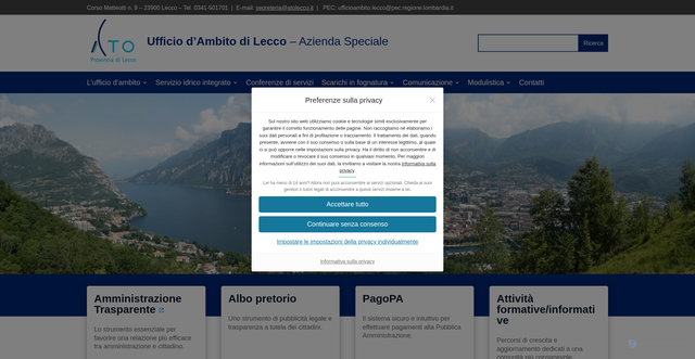 Security scan screenshot of https://atolecco.it/