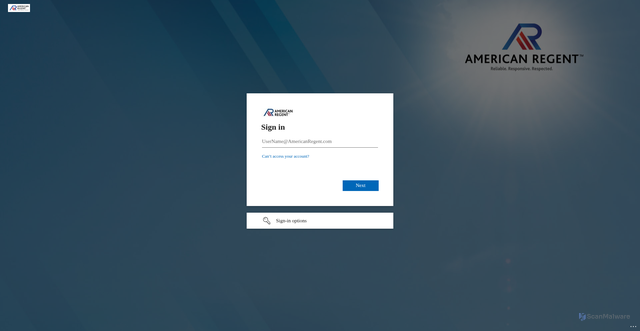 Security scan screenshot of https://americanregentincenterpriseaccount.us.newsweaver.com