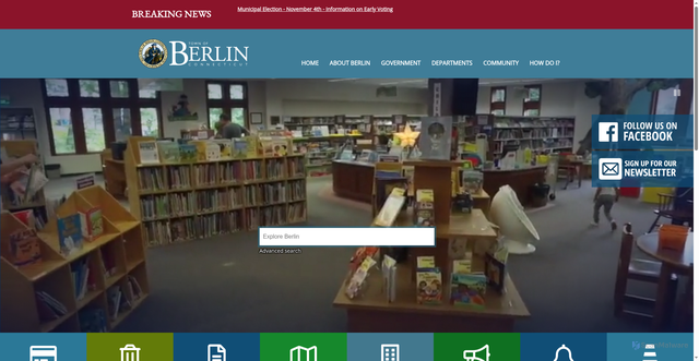 Security scan screenshot of https://www.berlinct.gov/