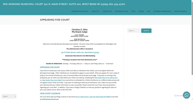 Security scan screenshot of https://midmorainewi.gov/