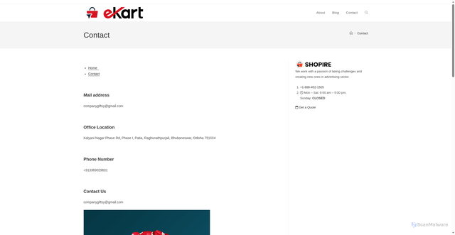 Security scan screenshot of https://giftsyonline.com/?p=763