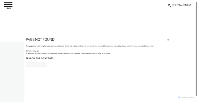Security scan screenshot of https://unice.fr